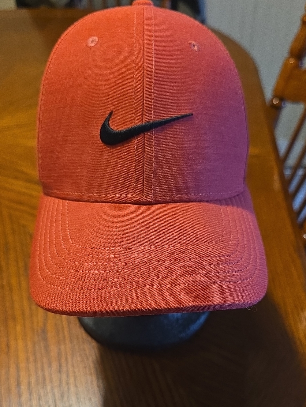 Nike Men's Coral Red Swoosh Baseball Cap